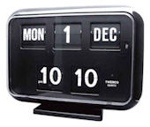 TWENCO(トゥエンコ）置時計/カレンダークロック　QD-35 BLACK
