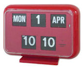 TWENCO(トゥエンコ）置時計/カレンダークロック　QD-35 RED